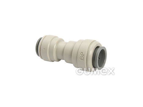 Gerade Kupplung JOHN GUEST, für Rohre 1/2"-3/8", O-Ring NBR, Acetalcopolymer, grau, 